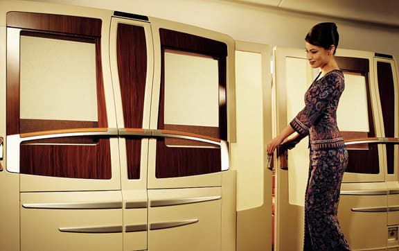 Singapore Airlines Mixed First/Business Class to USA image 1