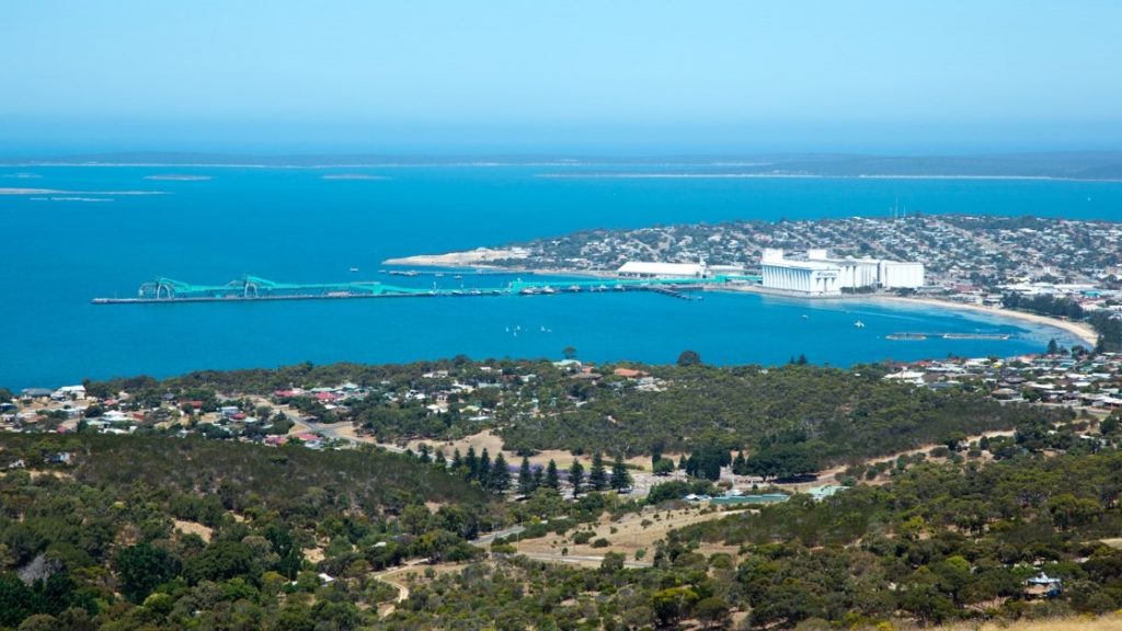 An aerial view of Port Lincoln